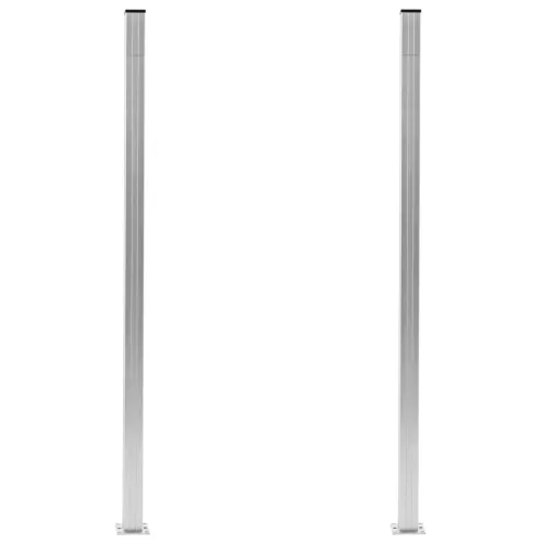  2 db alumínium kerítésoszlop 185 cm