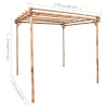  bambuszpergola 170 x 170 x 220 cm 