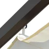  fehér-krémszínű acélpergola behúzható tetővel 3 x 3 m