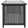  8 részes antracitszürke kerti polyrattan ülőgarnitúra párnákkal