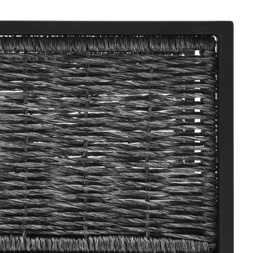  8 részes antracitszürke kerti polyrattan ülőgarnitúra párnákkal
