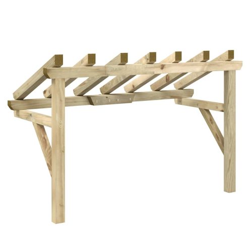  tömör fenyőfa ajtó előtető 200 x 100 x 100 cm