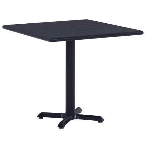  fekete kerti asztal 80 x 80 x 75 cm