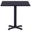  fekete kerti asztal 80 x 80 x 75 cm