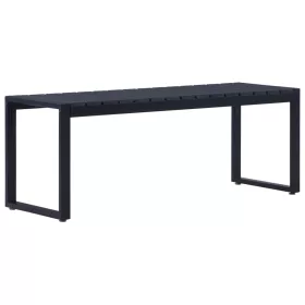  fekete polisztirol lemez kerti pad 120,5 cm