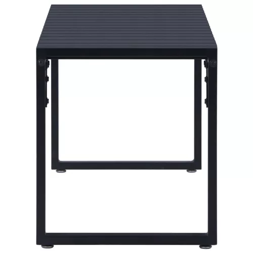  fekete polisztirol lemez kerti pad 120,5 cm