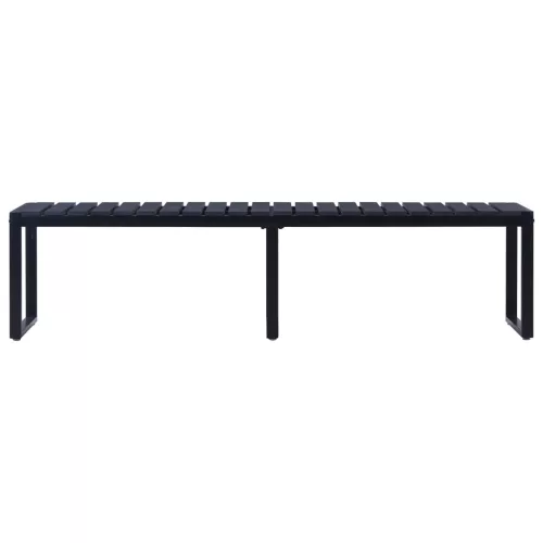  fekete polisztirol lemez kerti pad 180 cm