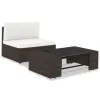  2 részes barna polyrattan kerti ülőgarnitúra
