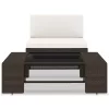  2 részes barna polyrattan kerti ülőgarnitúra