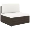 2 részes barna polyrattan kerti ülőgarnitúra