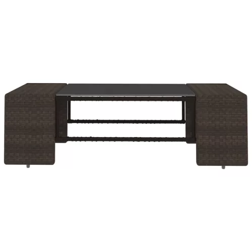  2 részes barna polyrattan kerti ülőgarnitúra