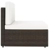  2 személyes barna elemes polyrattan kanapé