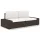  2 személyes barna elemes polyrattan kanapé