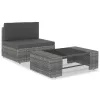 2 részes szürke polyrattan kerti ülőgarnitúra