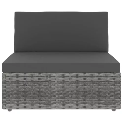  2 részes szürke polyrattan kerti ülőgarnitúra