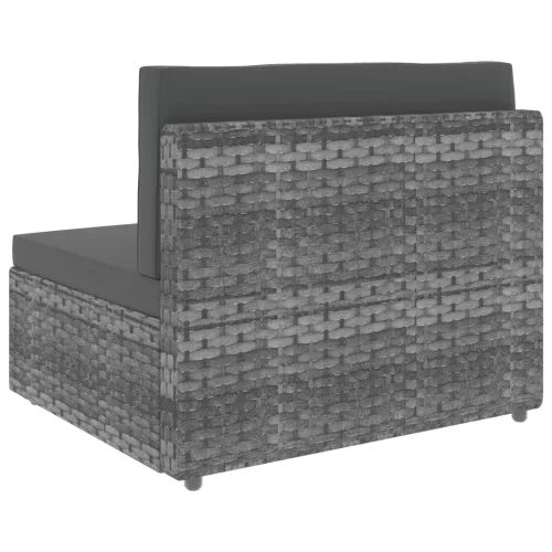  2 részes szürke polyrattan kerti ülőgarnitúra