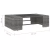  2 részes szürke polyrattan kerti ülőgarnitúra