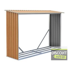 EPT Tüzifatároló 181 - 242 x 75 cm, barna