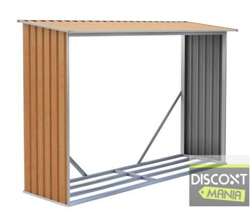 EPT Tüzifatároló 181 - 242 x 75 cm, barna