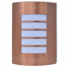 VID Rozsdamentes acél kültéri fali lámpa Rézszínű