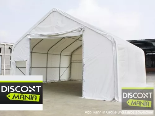 TP Everest 6x8m 3m oldalmagas raktársátor nehezen éghető PRIMEtex 2300 ponyvával, zöld