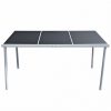 VID fekete kültéri étkezőasztal 150 x 90 x 74 cm 