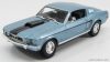 Ford Mustang GT Cobra Jet Baujahr 1968 blaumetallic / schwarz 1:18 modellautó