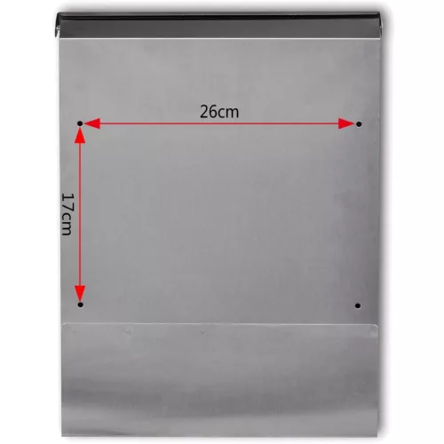 Rozsdamentes acél postaláda