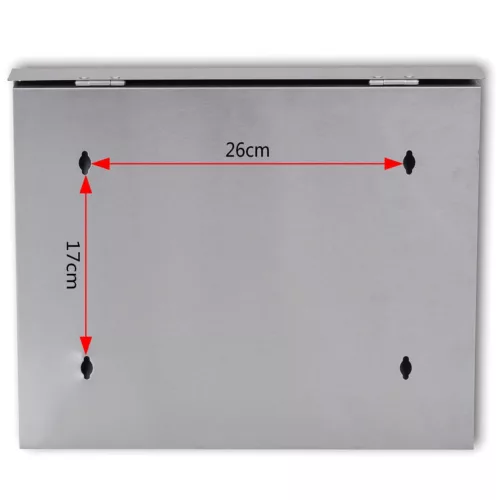 Rozsdamentes acél postaláda