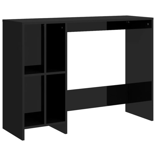 VID magasfényű fekete forgácslap laptopasztal 102,5 x 35 x 75 cm