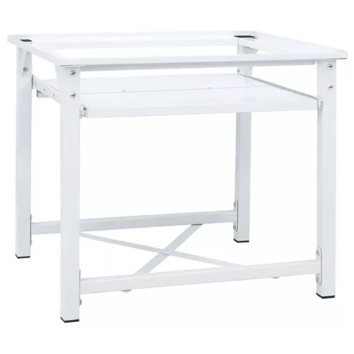  fehér mosógéptartó állvány kihúzható polccal