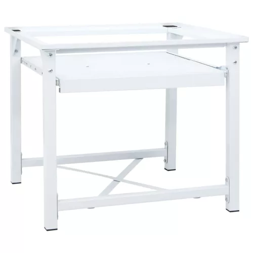  fehér mosógéptartó állvány kihúzható polccal