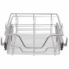  2 db ezüstszínű kihúzható drótkosár 400 mm