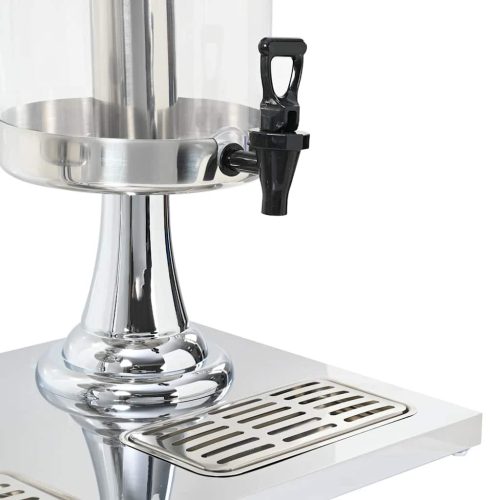  dupla rozsdamentes acél gyümölcslé-adagoló 2 x 8 L