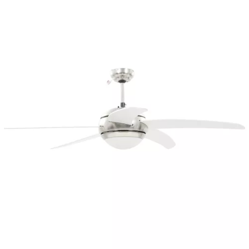  díszes mennyezeti ventilátor lámpával 128 cm fehér