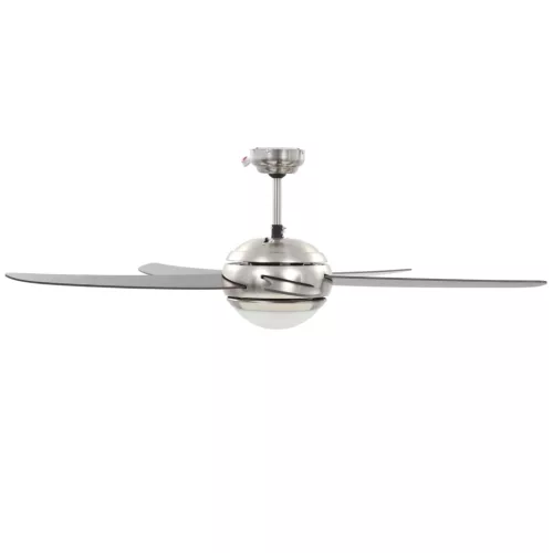  díszes mennyezeti ventilátor lámpával 128 cm barna