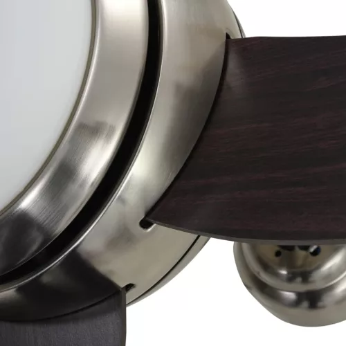  díszes mennyezeti ventilátor lámpával 128 cm barna