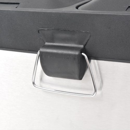  rozsdamentes acél lábpedálos szelektív szemeteskuka 36 L