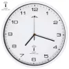  fehér színű rádióvezérelt falióra kvarcszerkezettel 31 cm