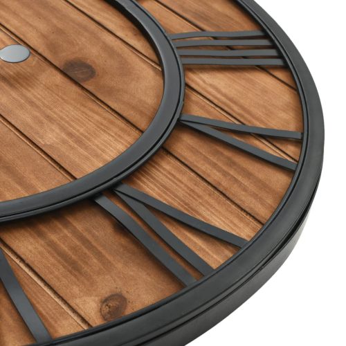  vintage stílusú fa/fém falióra kvarcszerkezettel, 60 cm XXL