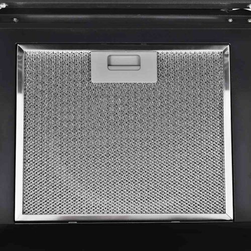  fekete rozsdamentes acél fali páraelszívó 756 m³/h 90 cm