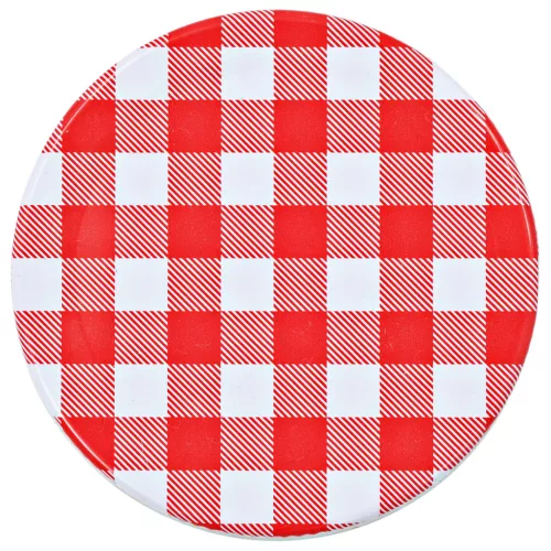  48 db 110 ml-es befőttesüveg piros-fehér tetővel