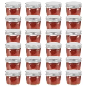  24 db 110 ml-es befőttesüveg ezüstszínű tetővel