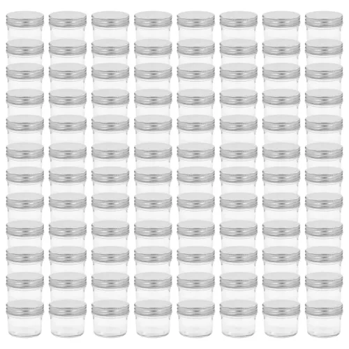  96 db 110 ml-es befőttesüveg ezüstszínű tetővel