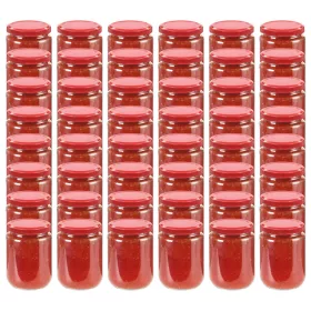  48 db 230 ml-es befőttesüveg piros tetővel