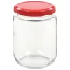  96 db 230 ml-es befőttesüveg piros tetővel