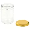  96 db 230 ml-es befőttesüveg aranyszínű tetővel