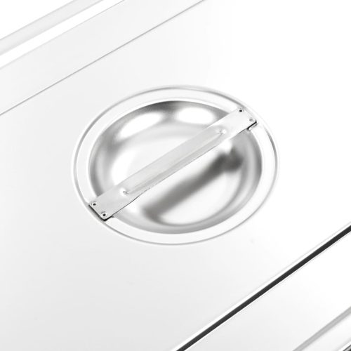 2 db rozsdamentes acél 1/1 GN edény fedő