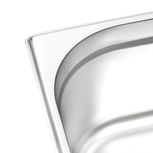  2 db rozsdamentes acél Gasztronorm edény GN 1/2 150 mm