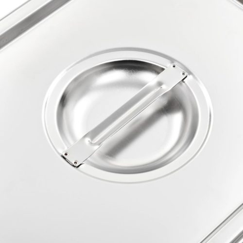 2 db rozsdamentes acél 1/2 GN edény fedő